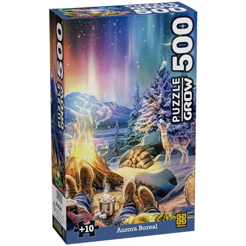 Quebra-cabeça Aurora Boreal com 500 peças
