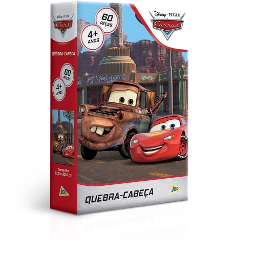 Quebra-cabeça Carros com 60 peças