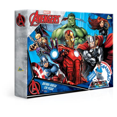 Quebra-cabeça Os Vingadores com 120 peças