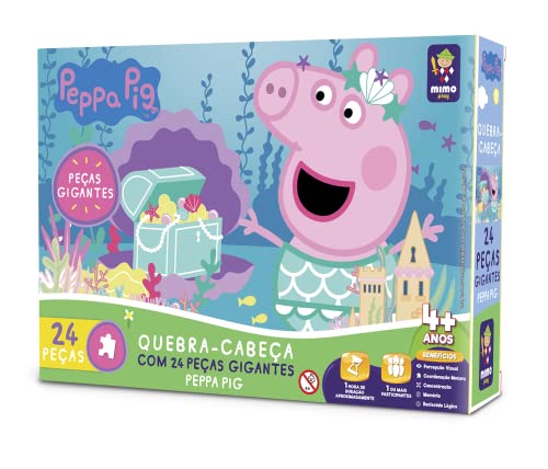 Quebra-cabeça Peppa Pig: Tesouro Encantado com 24 peças
