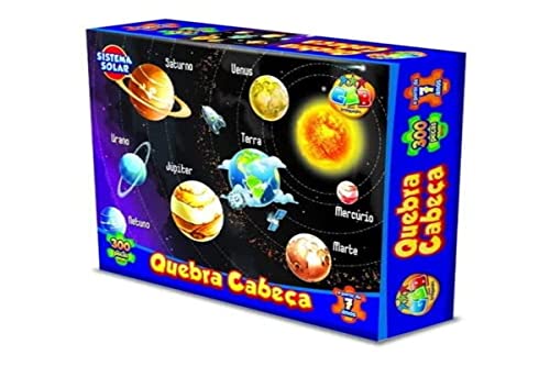 Quebra-cabeça Planetas com 300 peças