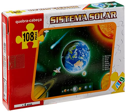 Quebra-cabeça Sistema Solar com 108 peças